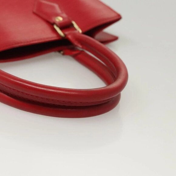 LOUIS VUITTON Epi Sac Plat PM Hand Bag Red - Picture 8 of 15